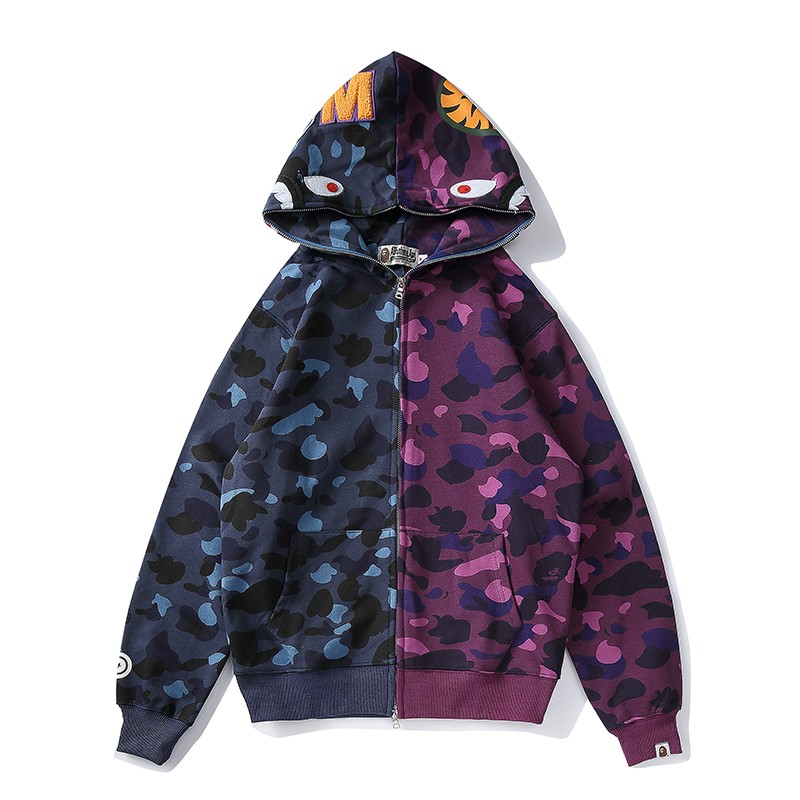 Bape Hoodie Blue Purple M-3XL B51XC805